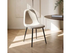 Packs 4 sillas Beige 45 x 86 cm