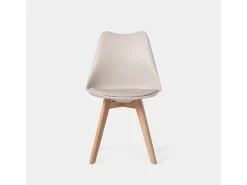 Packs 4 sillas Beige 48 x 82 cm