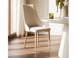 Packs 4 sillas Beige 45 x 95 cm