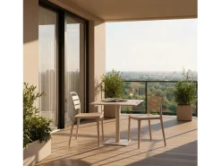 Packs 4 sillas Beige 42 x 80 cm