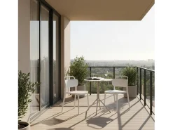 Packs 4 sillas Blanco 47 x 78 cm