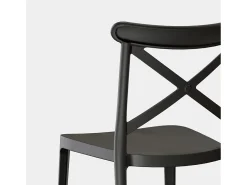 Packs 4 sillas Gris antracita 48 x 81 cm