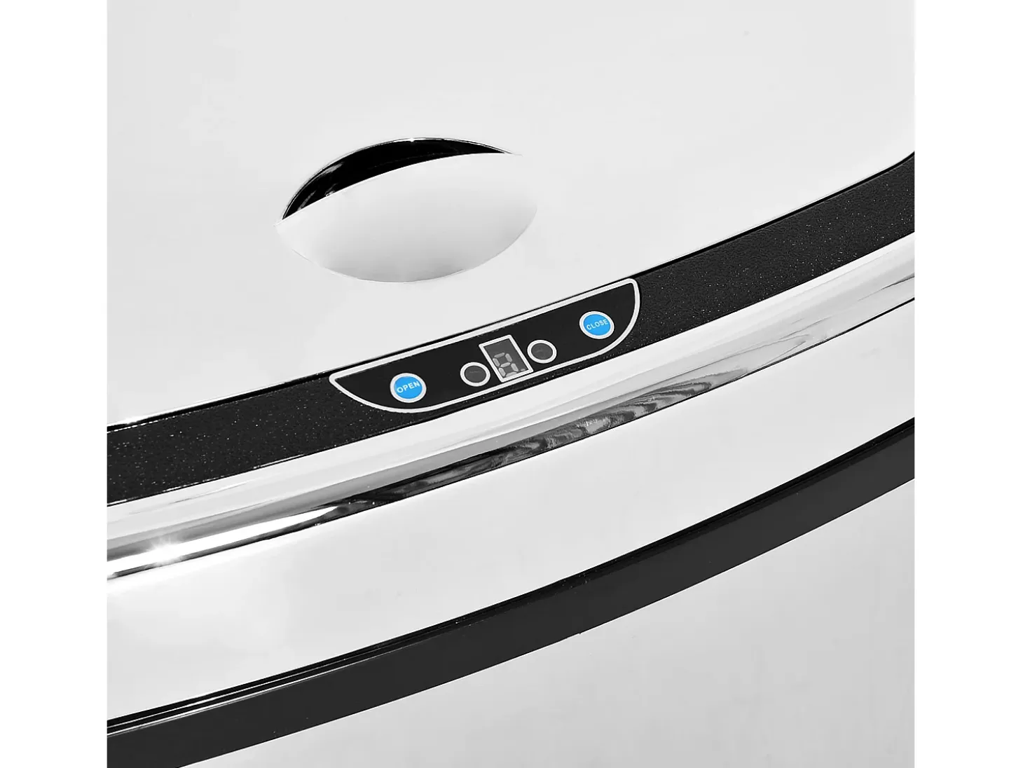 Papelera automática con sensor, acero inoxidable, color plata (40,5x29,5x78 cm)