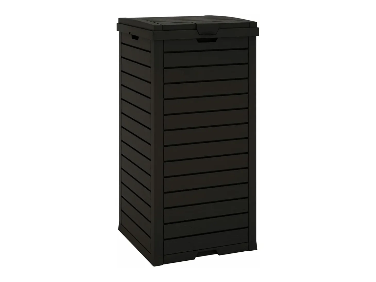 Papelera exterior 41 x 41 x 86 cm polipropileno negro 02_0006069