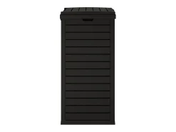 Papelera exterior 41 x 41 x 86 cm polipropileno negro 02_0006069