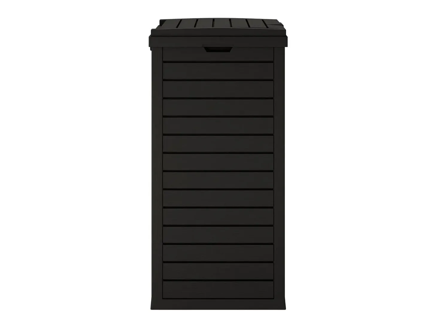 Papelera exterior 41 x 41 x 86 cm polipropileno negro 02_0006069