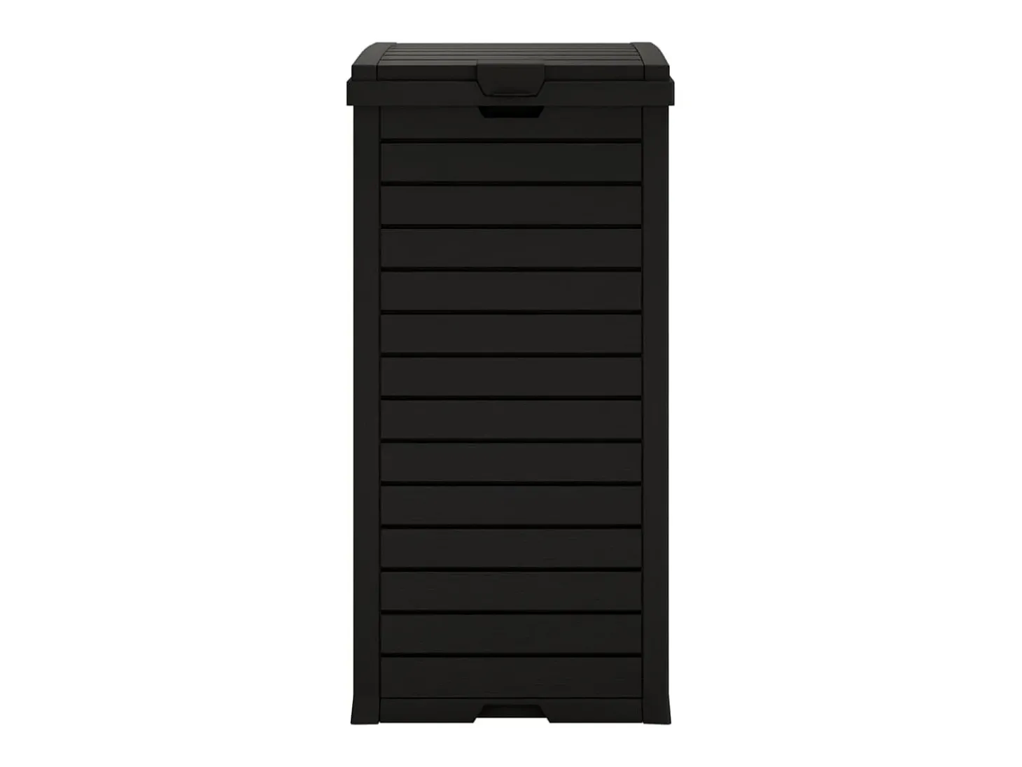 Papelera exterior 41 x 41 x 86 cm polipropileno negro 02_0006069