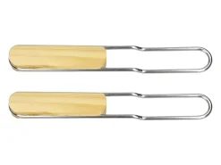 Parrilla barbacoa con doble asa tamaño 60x40cm en acero inoxidable ECD Germany