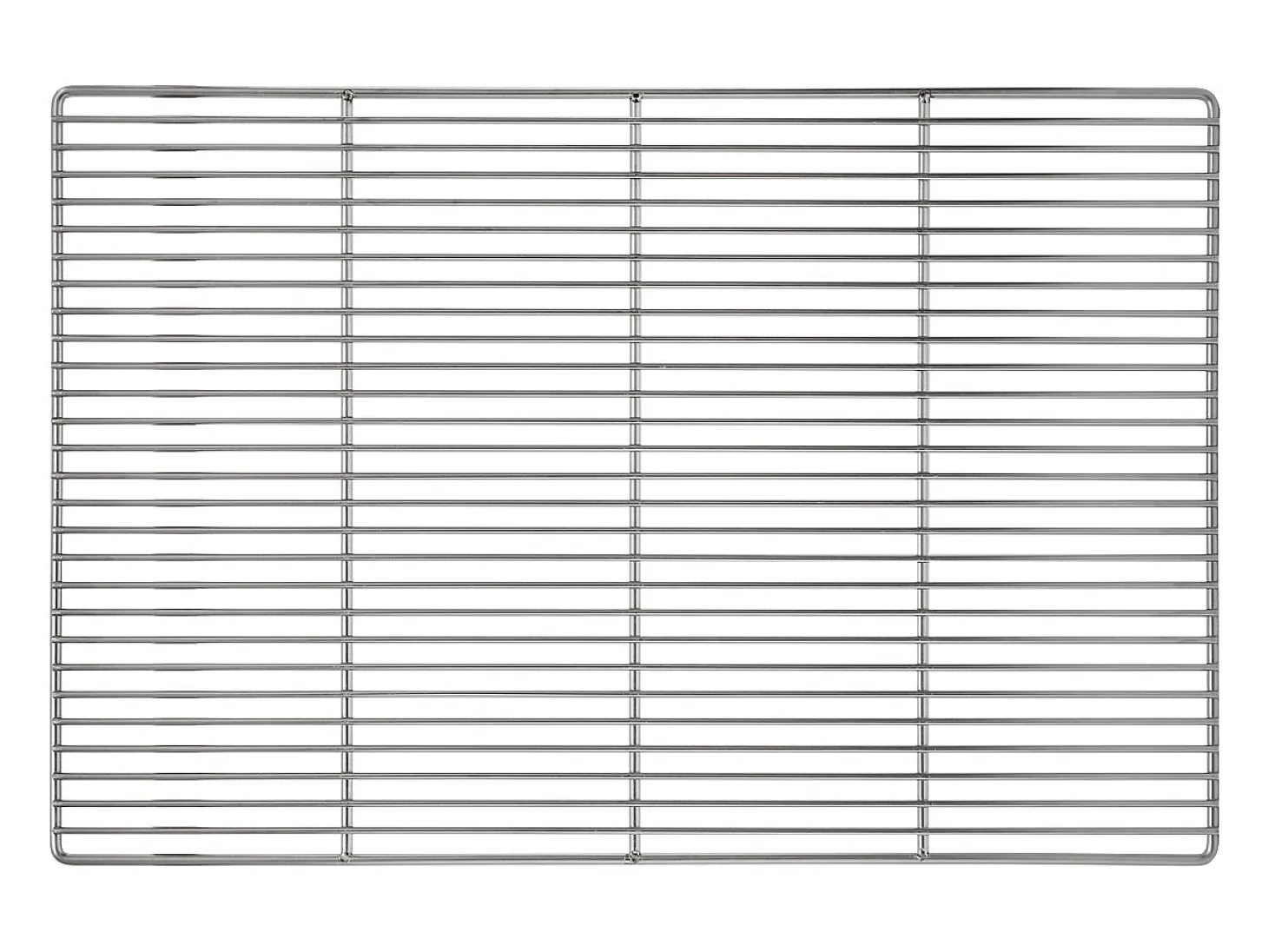 Parrilla barbacoa con doble asa tamaño 60x40cm en acero inoxidable ECD Germany