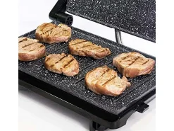 Parrilla eléctrica Cecotec Rock´nGrill 750 Full Open 750W inox/negro