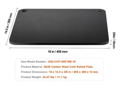 Piedra para Pizza SucceBuy, Precurada, 40,6 × 36,8 × 1 cm