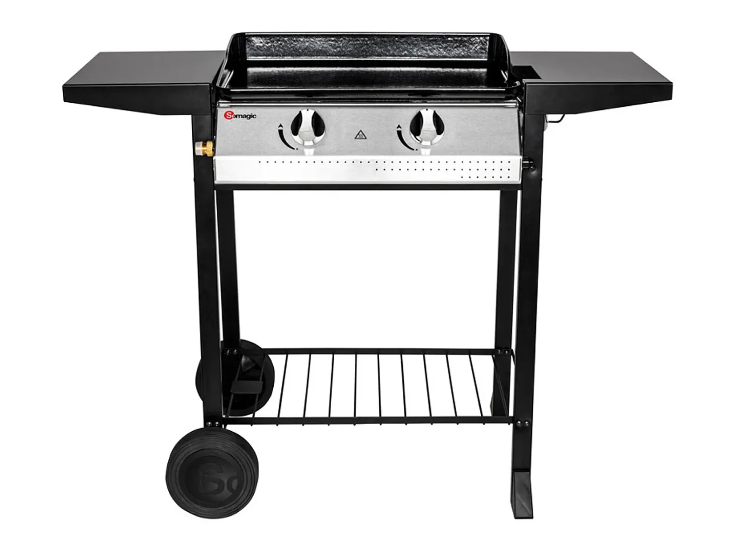 Plancha de asar a gas 2 fuegos 5,3kW PAMPLUNA