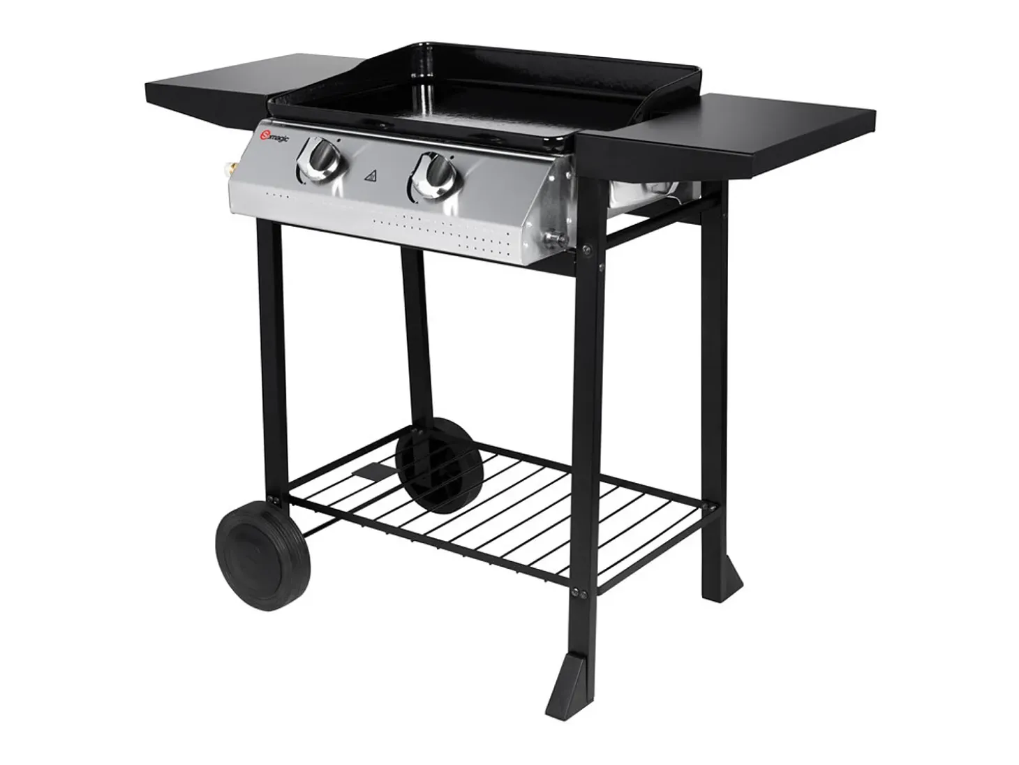 Plancha de asar a gas 2 fuegos 5,3kW PAMPLUNA
