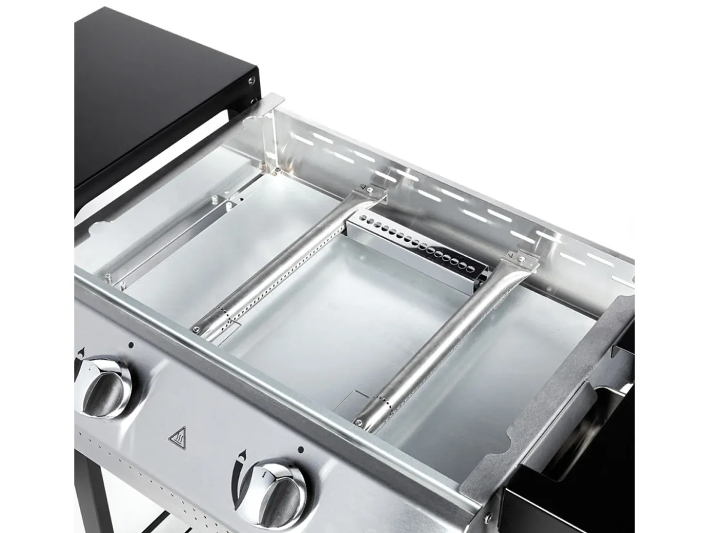 Plancha de asar a gas 2 fuegos 5,3kW PAMPLUNA