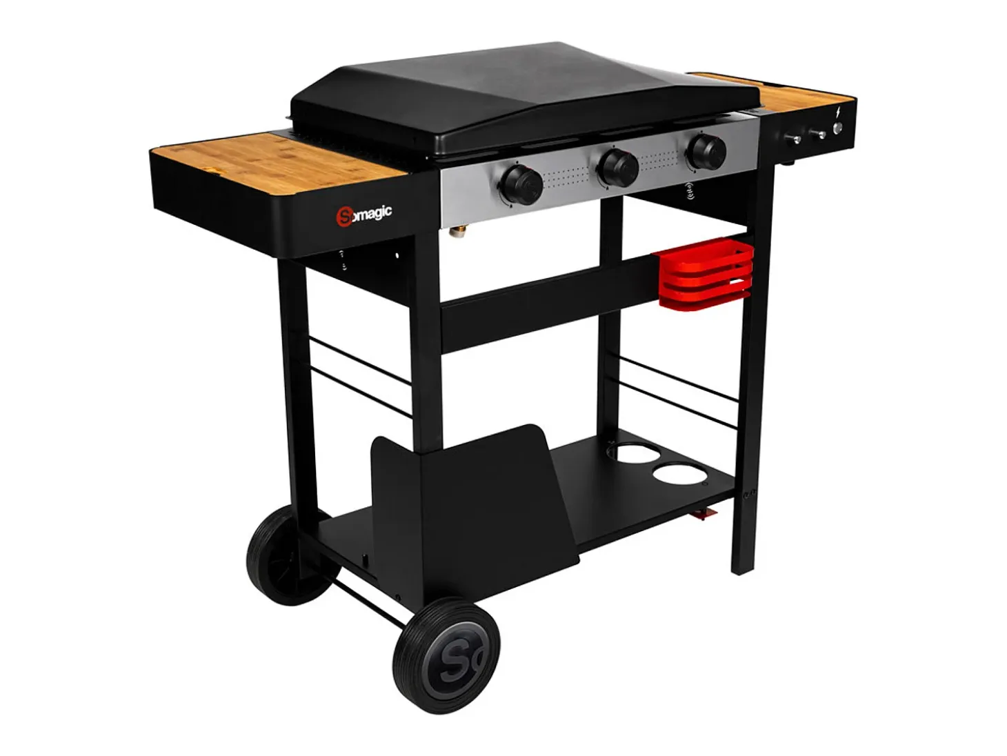 Plancha de asar a gas SAN SEBASTIAN 3 quemadores 6,45kW - SOMAGIC