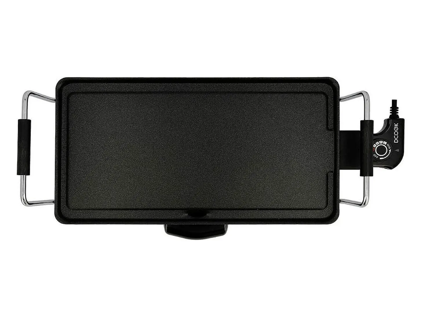 Plancha de asar Dcook 2000W antiadherente negro 14x52x24,5 cm