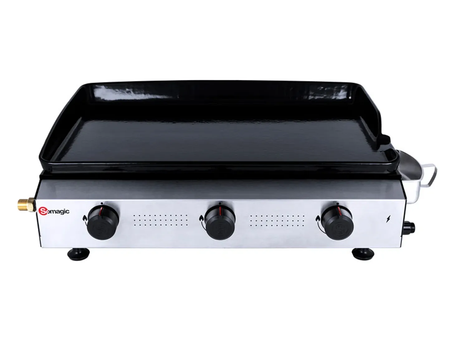 Plancha de gas de 3 fuegos ANETO