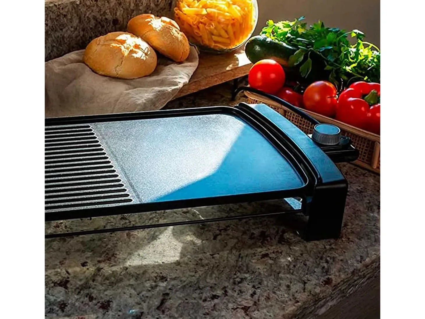 Plancha eléctrica Cecotec Tasty&Grill 2500 BlackWater MixGrill 2150W negro