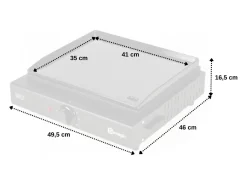 Plancha eléctrica de hierro fundido OLIANA - SOMAGIC