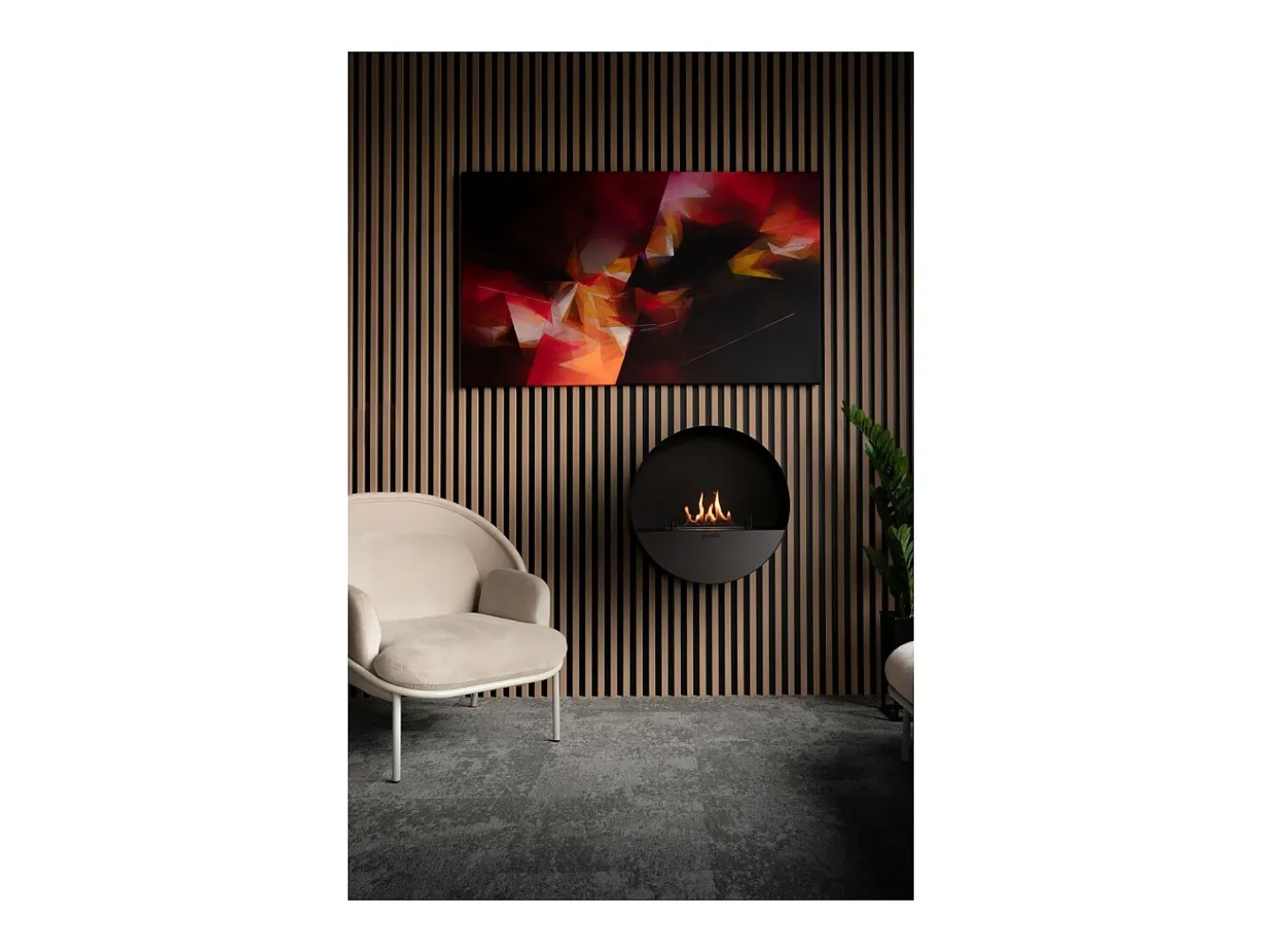 Planika - Chimenea de bioetanol de pared y suelo sin ventilación BEV, con burbujas, control remoto, de acero, para pared y suelo