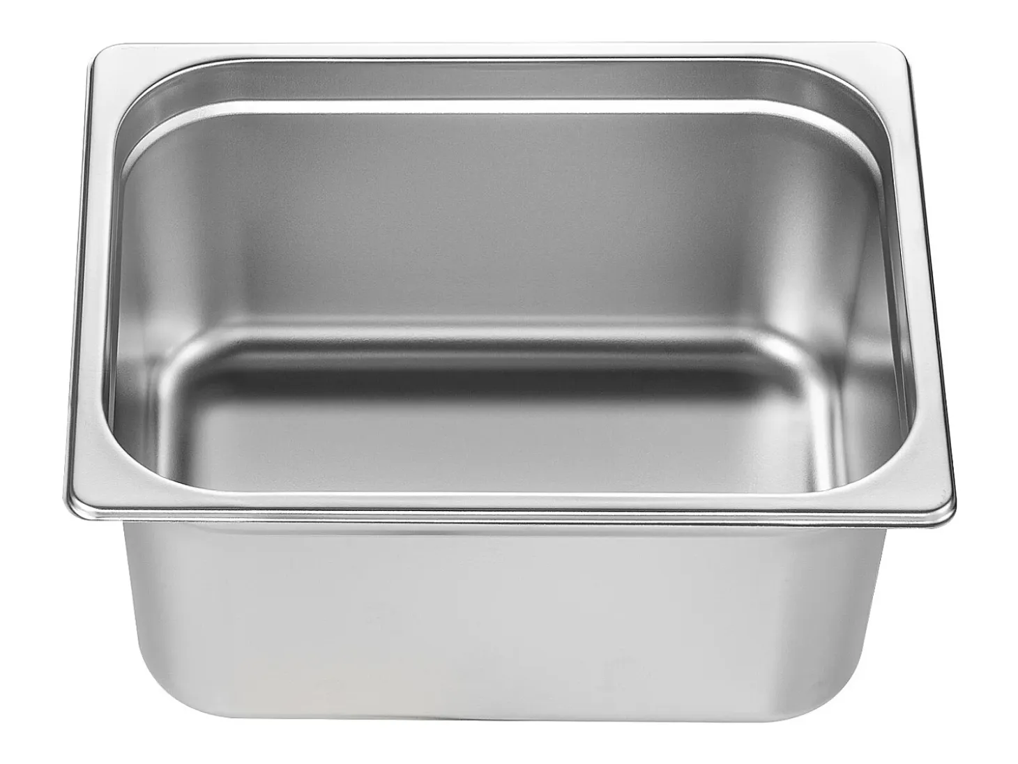 Plato Plano SucceBuy Lote de 6 Cacerolas de Hotel de Tamaño Medio, Cacerola Profunda en Acero Inoxidable de 15CM para Mesa de Vapor