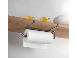Portarrollos de cocina EASY ROLL LAVA Metaltex Touch-Therm® Negro 35x18x10 cm