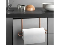 Portarrollos de Cocina EASY ROLL Serie COPPER Metaltex Cobre 35x18x10 cm
