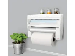Portarrollos de Cocina ROLL&ROLL Metaltex Blanco Práctico Soporte de Pared