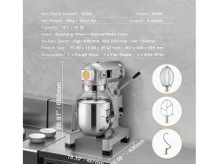 Procesador de Alimentos Comercial SucceBuy, 14L 3 Velocidades 550W para Restaurante Panadería