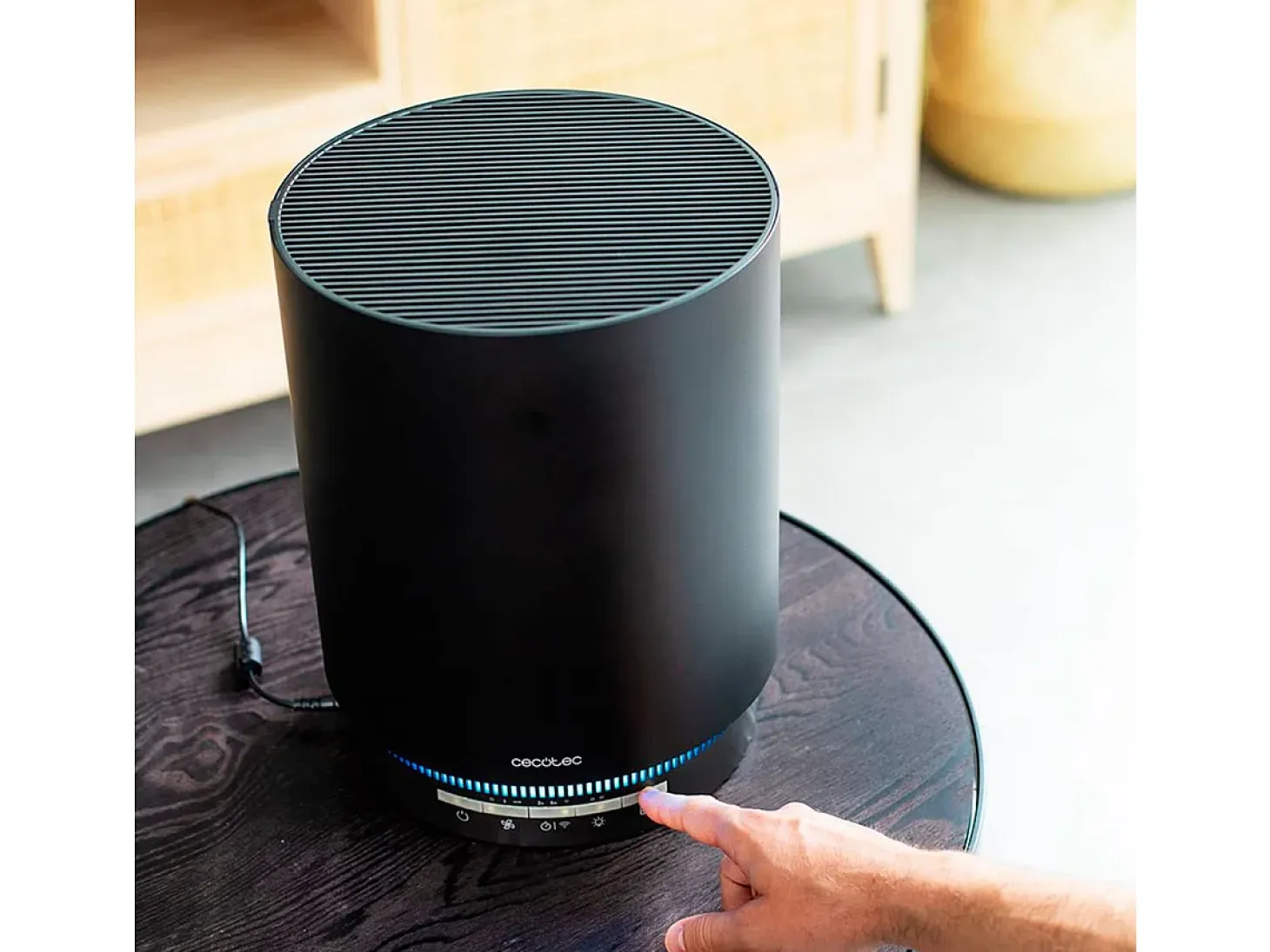Purificador de aire Cecotec TotalPure 1800 Style Pro Connected WiFi 130 CADR negro