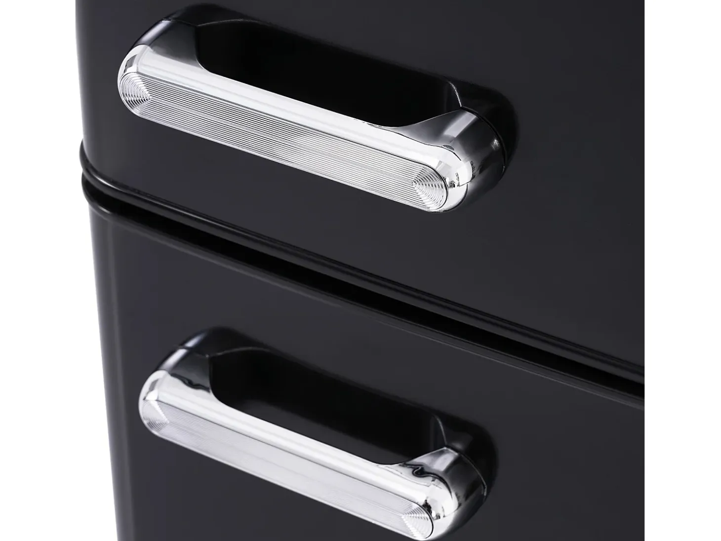 Refrigerador de doble puerta con ajustes y ruedas - 72L - 120kWh/año - Nivel de ruido bajo de 39 dB - 45x46x91cm