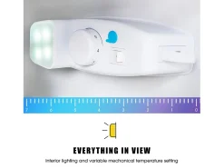Refrigerador 22L+38L con LED, pies ajustables, 172 kWh/año, -27 ° C a 13 ° C, 7 nivel de temperatura, Energía E, 42x45.5x86.8 cm