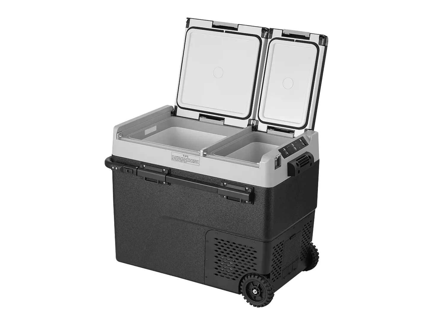 Refrigerador Portátil SucceBuy 58 L, Doble Zona, Refrigerador Congelador para Coche y Casa
