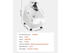 Robot de Cocina y Picadora de Verduras SucceBuy, 550 W, 6 Cuchillas