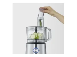 Robot multifuncional SEVERIN KM3892 1200W inox/negro con licuadora 1,5L, 3 discos 2-en-1, molinillo de especias y gancho amasador
