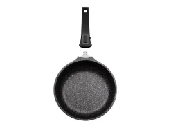 Sartén antiadherente de aluminio Easy Click GSW de 28 cm con tapa de vidrio y asas desmontables, compatible con inducción