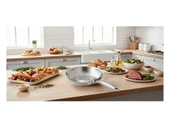 Sartén Grand Chef ARTHUR MARTIN Ø20 cm Acero Inoxidable 18/10 Para Todo Tipo de Fuegos Inducción Ergonómica Duradera