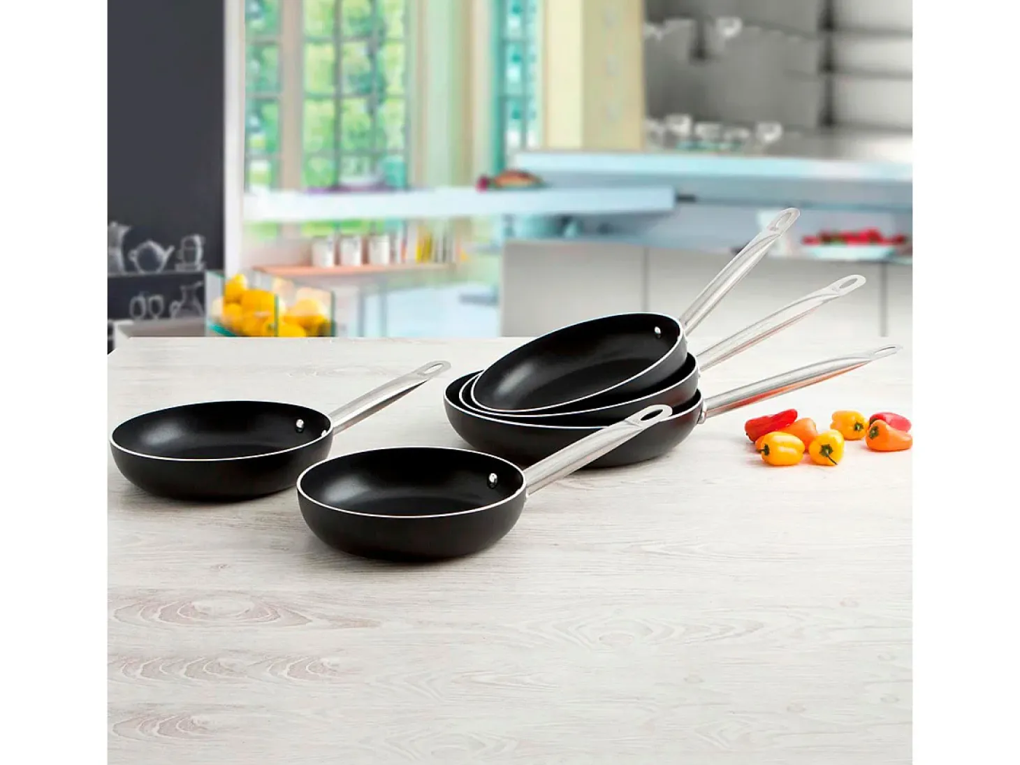 Sartén Pro Chef Quid aluminio prensado negro Ø36 cm