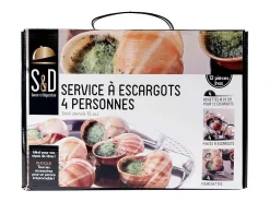 Servicio de caracol para 4 personas