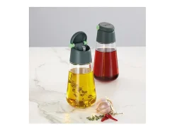 Set Aceitera Vinagrera de Vidrio 400ml x2 Lekue - Essential Dressing
