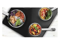 Set de 5 Cazuelas de Acero Inoxidable con Pico Vertedor