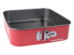 Set de 3 moldes para horno rojo Ø26/Ø25/Ø22 cm