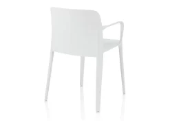 Set de 4 Sillas blanca de interior/exterior TIMMY