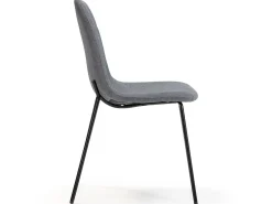 Set de 2 sillas Comedor Brenda tapizadas Gris, 44 x 54 x 85 cm