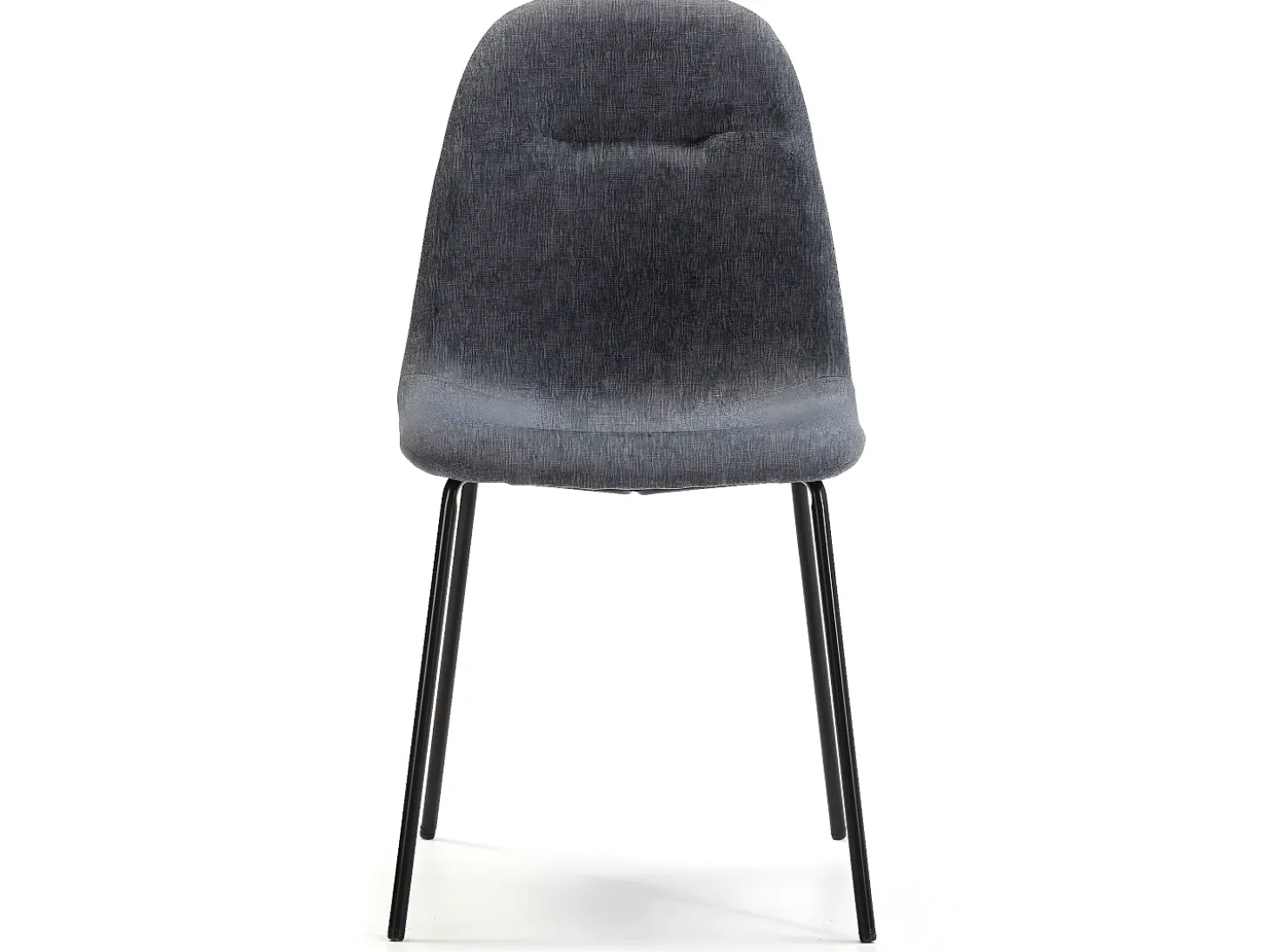 Set de 2 sillas Comedor Brenda tapizadas Gris, 44 x 54 x 85 cm