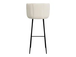 Set de 2 sillas de bar de tela rizada beige 75 cm - Rosy
