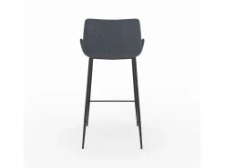 Set de 2 sillas de bar de tela gris 65cm - Pirata
