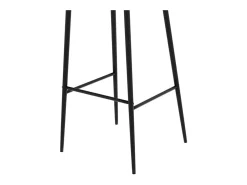 Set de 2 sillas de bar de terciopelo negro - Rosy