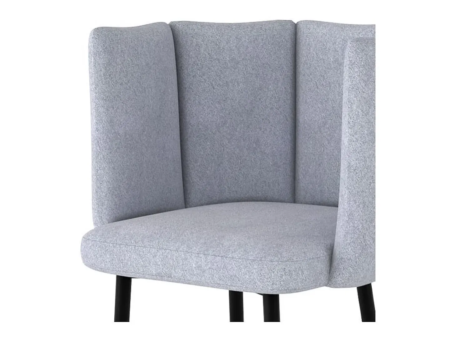 Set de 2 sillas de bar de terciopelo gris claro 75 cm - Rosy