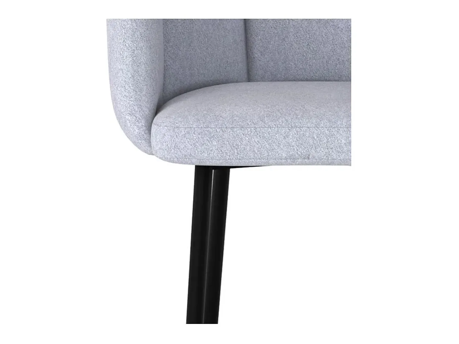 Set de 2 sillas de bar de terciopelo gris claro 75 cm - Rosy